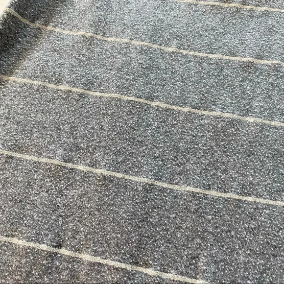 Nation LTD Striped Gray White Sleeveless Casual Knit Tee Tank Dress Womens XS - Picture 5 of 8